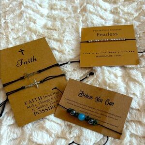 Inspirational Bracelet Set with Silver Accents
NEW